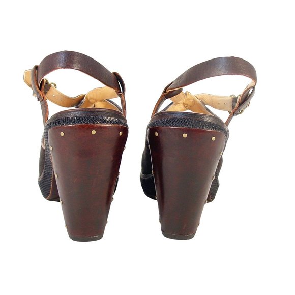 TIMBERLAND BOOT CO. Marge Peep Toe Heeled Platform Sandals EU 41.5/ US 10 - Picture 6 of 9